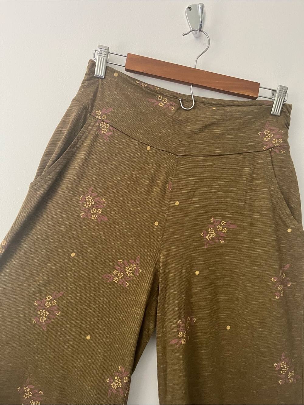 Toad & Co Chaka Wide Leg Pull On Pants Floral Stretch Boho Hippie Small - Picture 3 of 12
